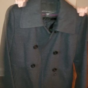 Gray pea coat